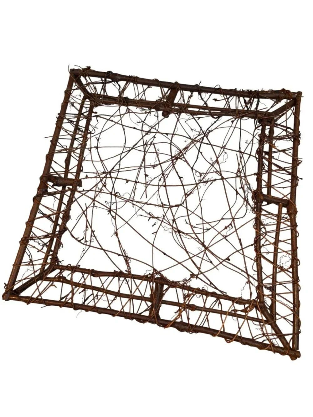 Rustic Square Grapevine Wreath Frame For Crafting & DIY Decor Projects 17